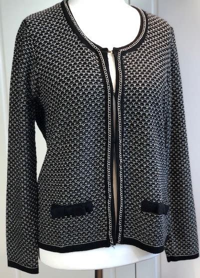 versace jeans strickjacke schwarz weiss|Damen.